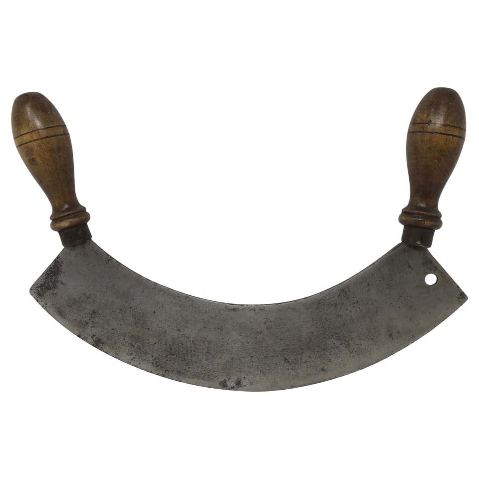 French Herb Chopper, Mezzaluna Round Knife – Leighton Hale Antiques