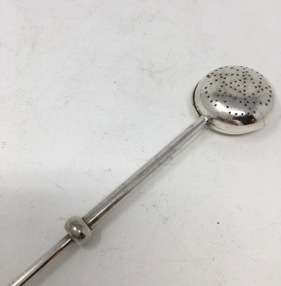 Vintage Silverplate Tea Infuser Steeper Strainer Spoon