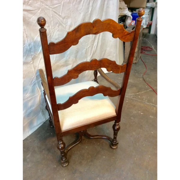 Late 19th Century French Ladderback Armchair - Image 11