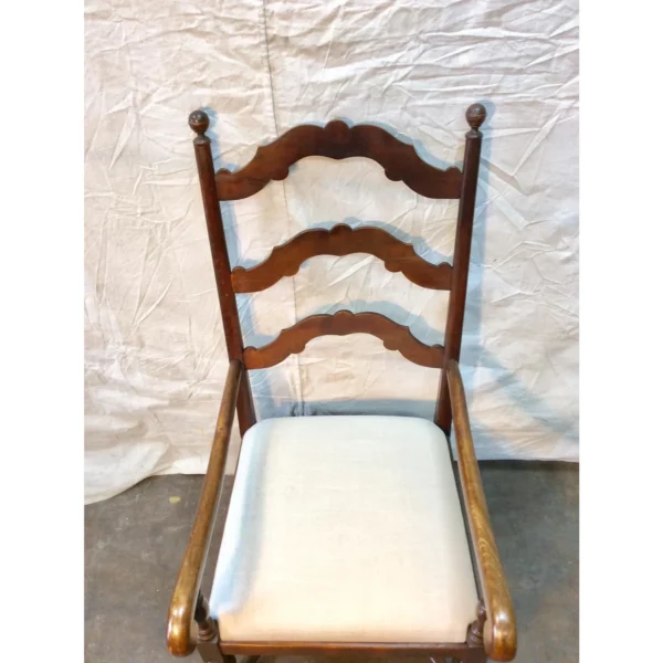 Late 19th Century French Ladderback Armchair - Image 7