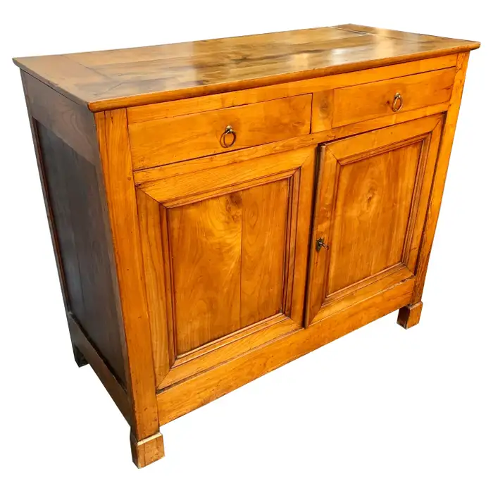 Louis Philippe Dresser with Cherry Finish with Antique Brass