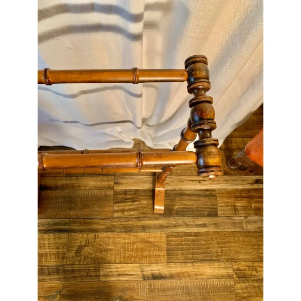 Early 20th Century French Faux Bamboo Towel Rack or Quilt Stand - Image 7