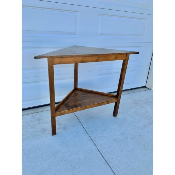 Early 20th Century French Walnut Corner Table - Image 12