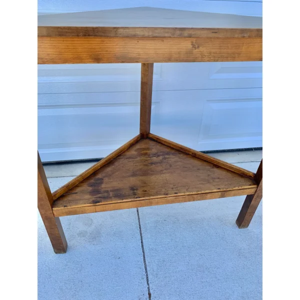 Early 20th Century French Walnut Corner Table - Image 13