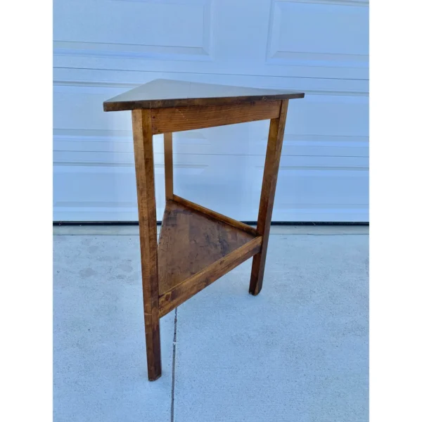 Early 20th Century French Walnut Corner Table - Image 7