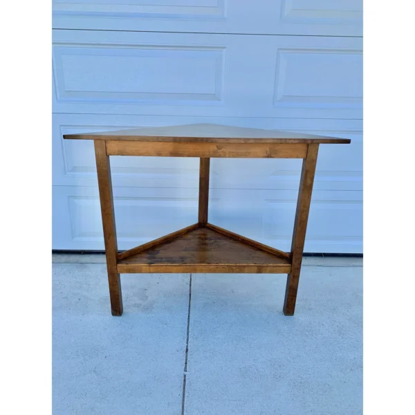 Early 20th Century French Walnut Corner Table - Image 8