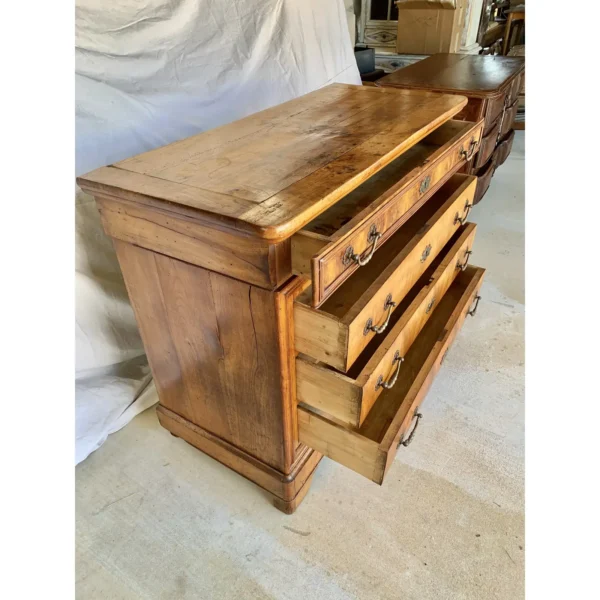 Early 20th Century French Walnut Louis Philippe Chest of Drawers - Image 9