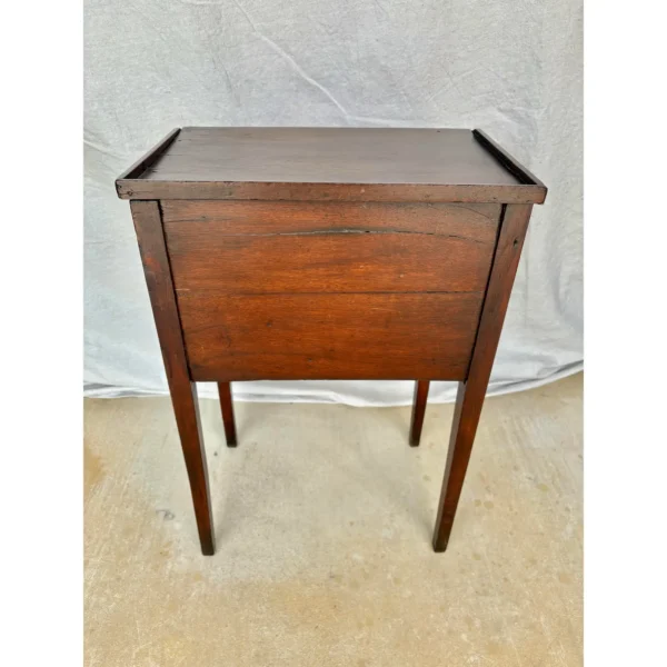 Early 20th Century French Walnut Tambour Door Side Table - Image 13