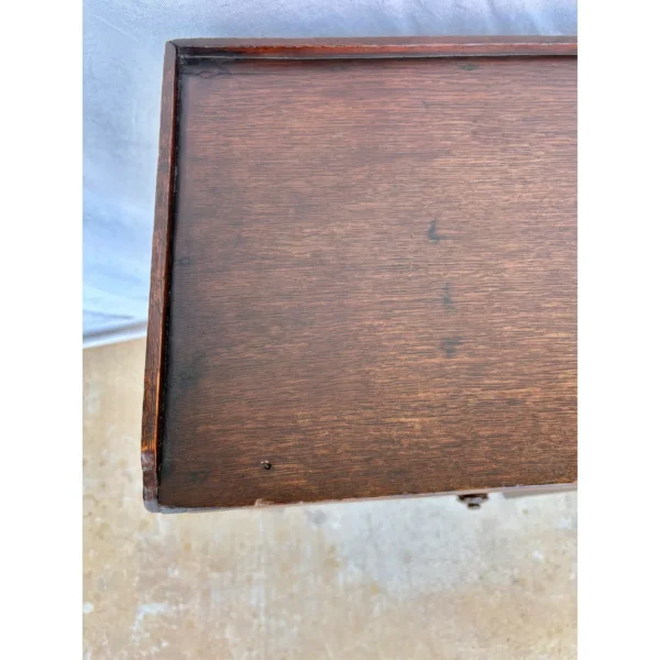 Early 20th Century French Walnut Tambour Door Side Table - Image 6