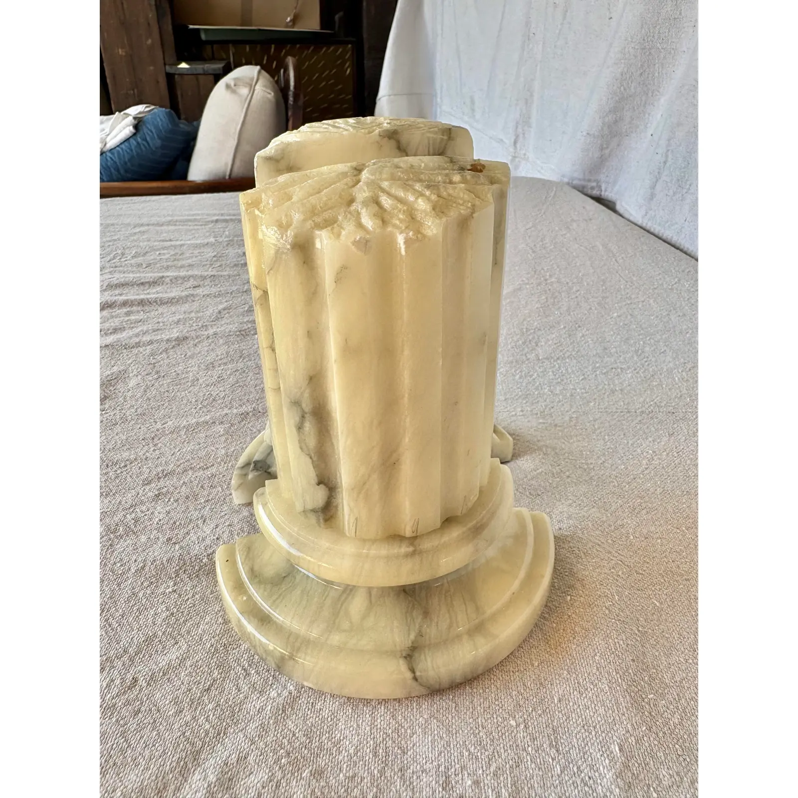 Mid 20th Century Italian Alabaster Column Bookends - Image 10