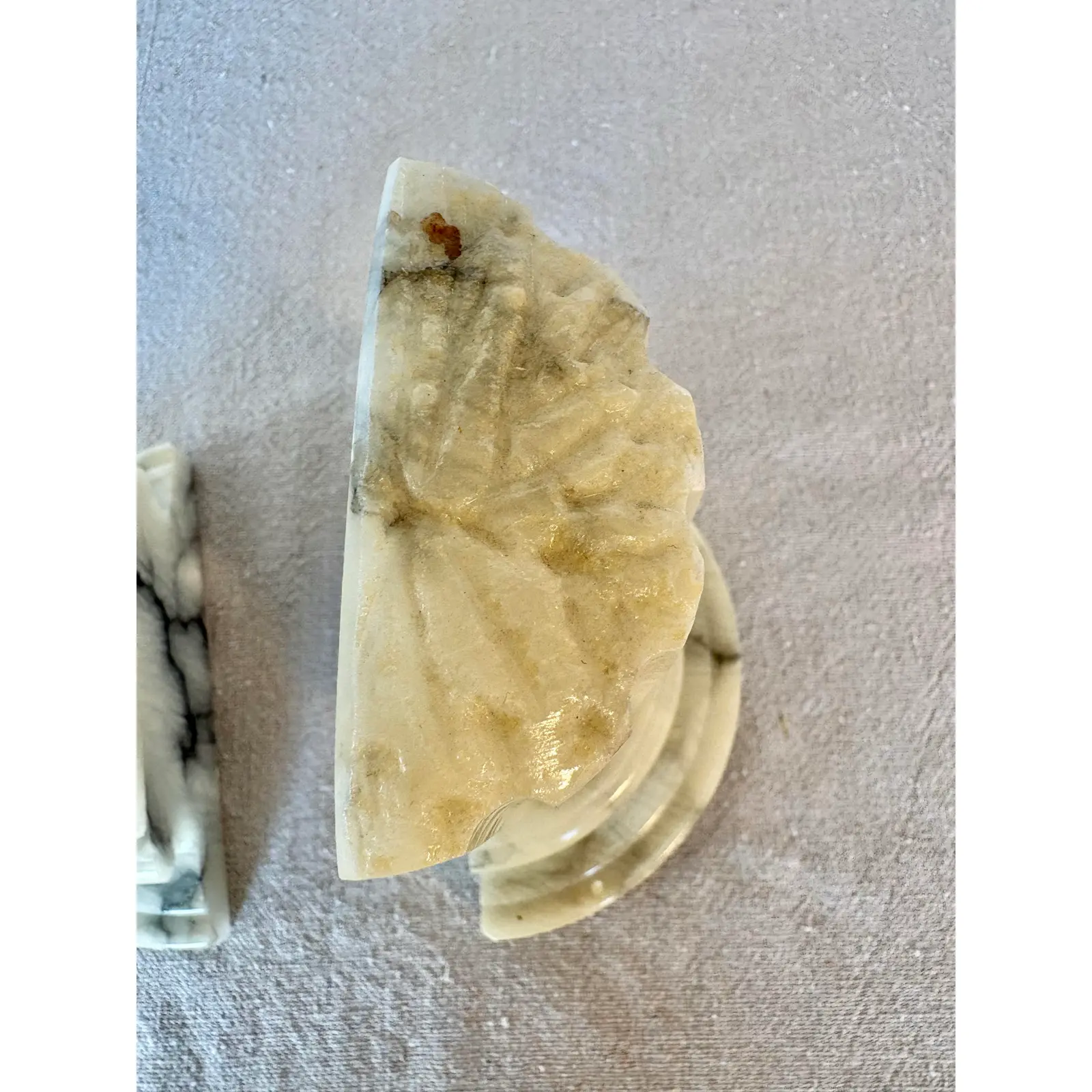 Mid 20th Century Italian Alabaster Column Bookends - Image 11
