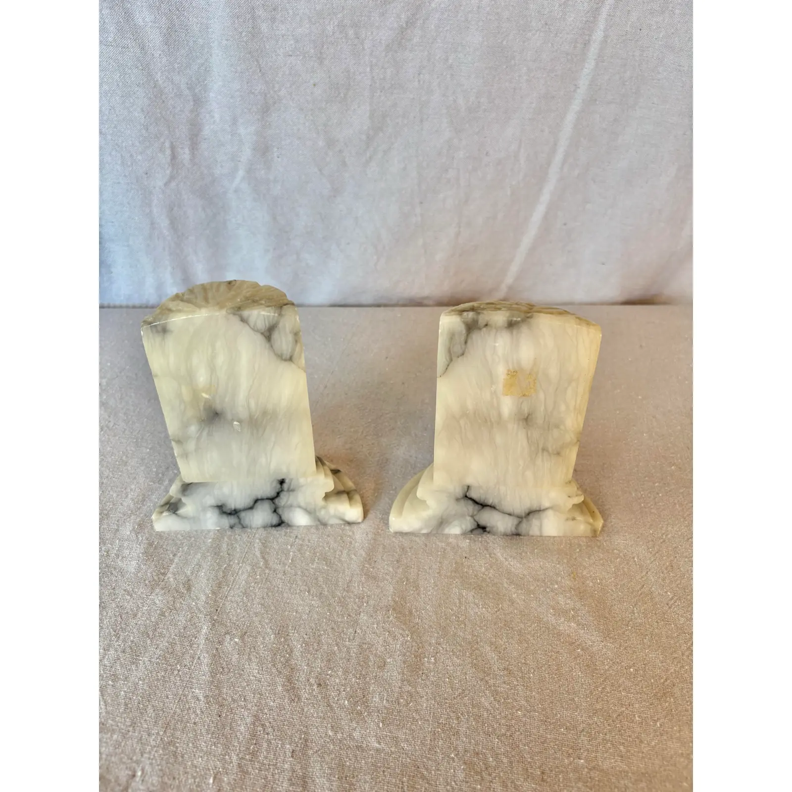 Mid 20th Century Italian Alabaster Column Bookends - Image 7