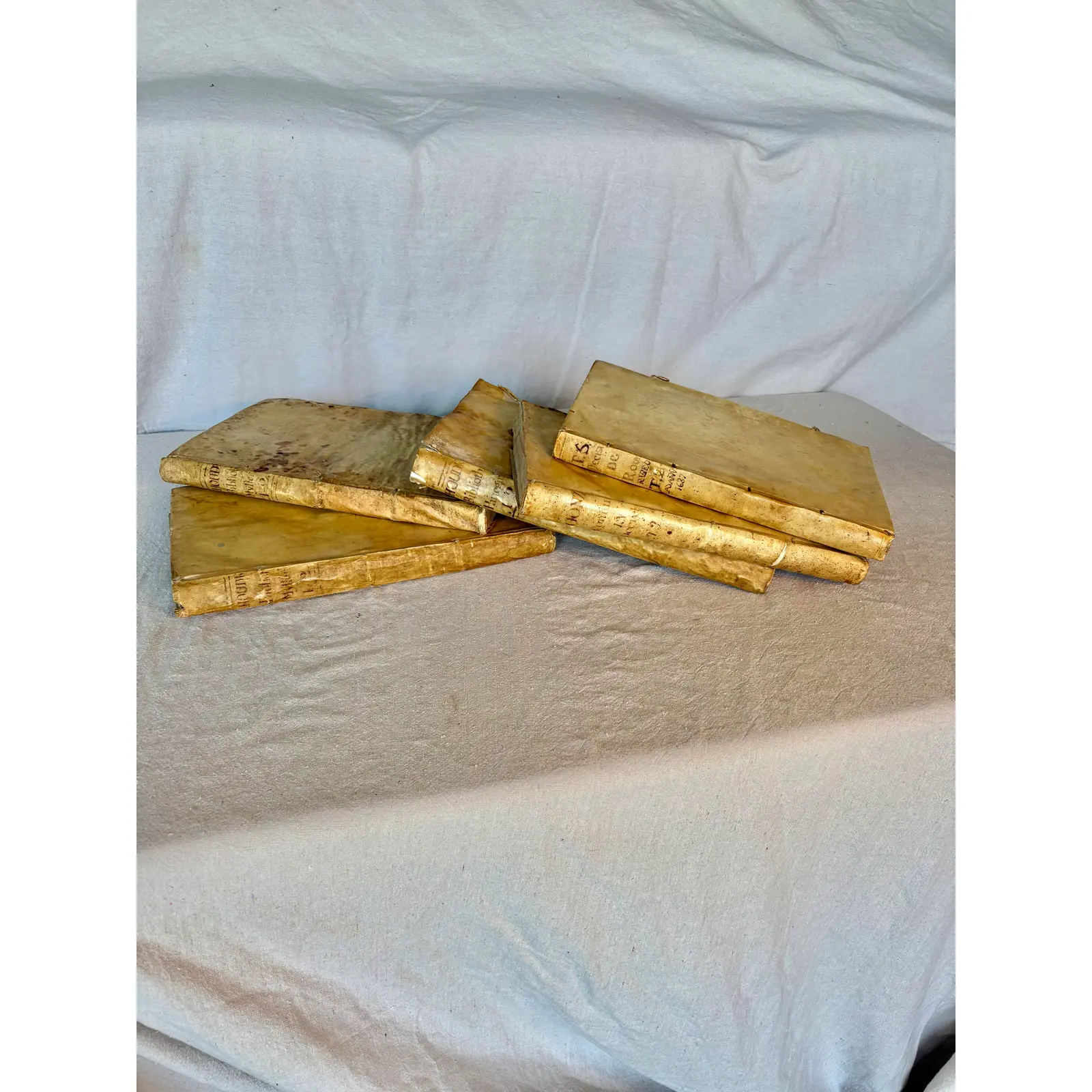 18th Century Spanish Vellum Books - Set of Five - Image 13