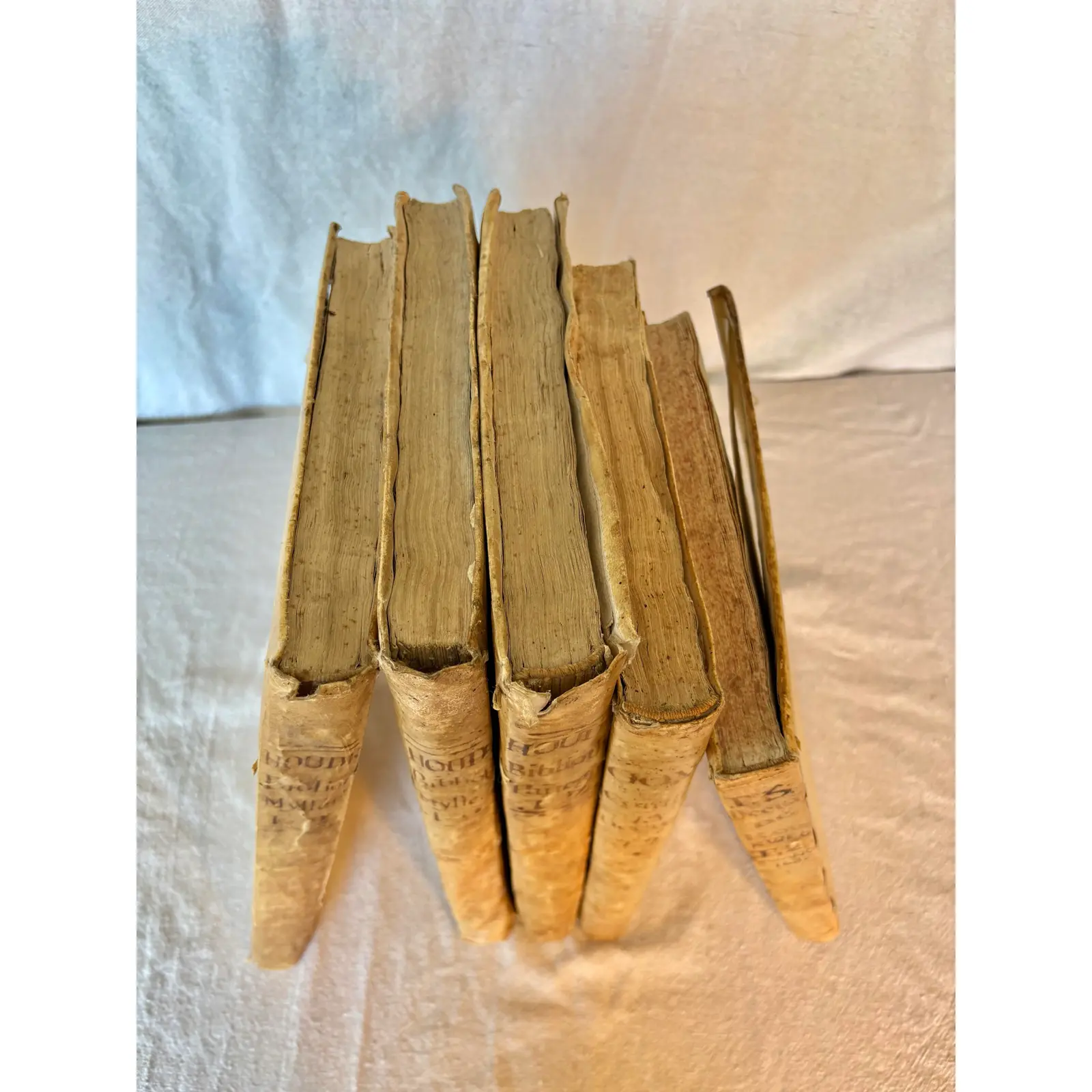 18th Century Spanish Vellum Books - Set of Five - Image 9