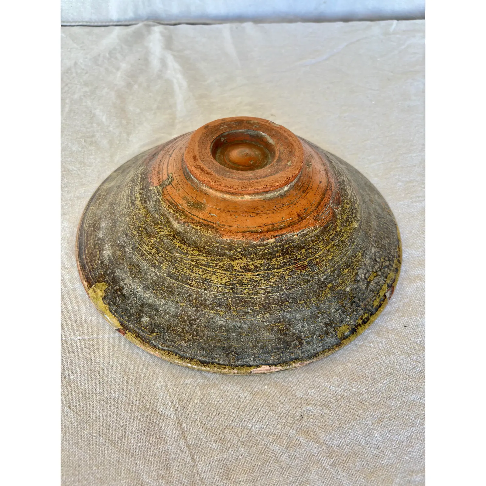 Late 19th Century French Spongeware Pottery Bowl - Image 13