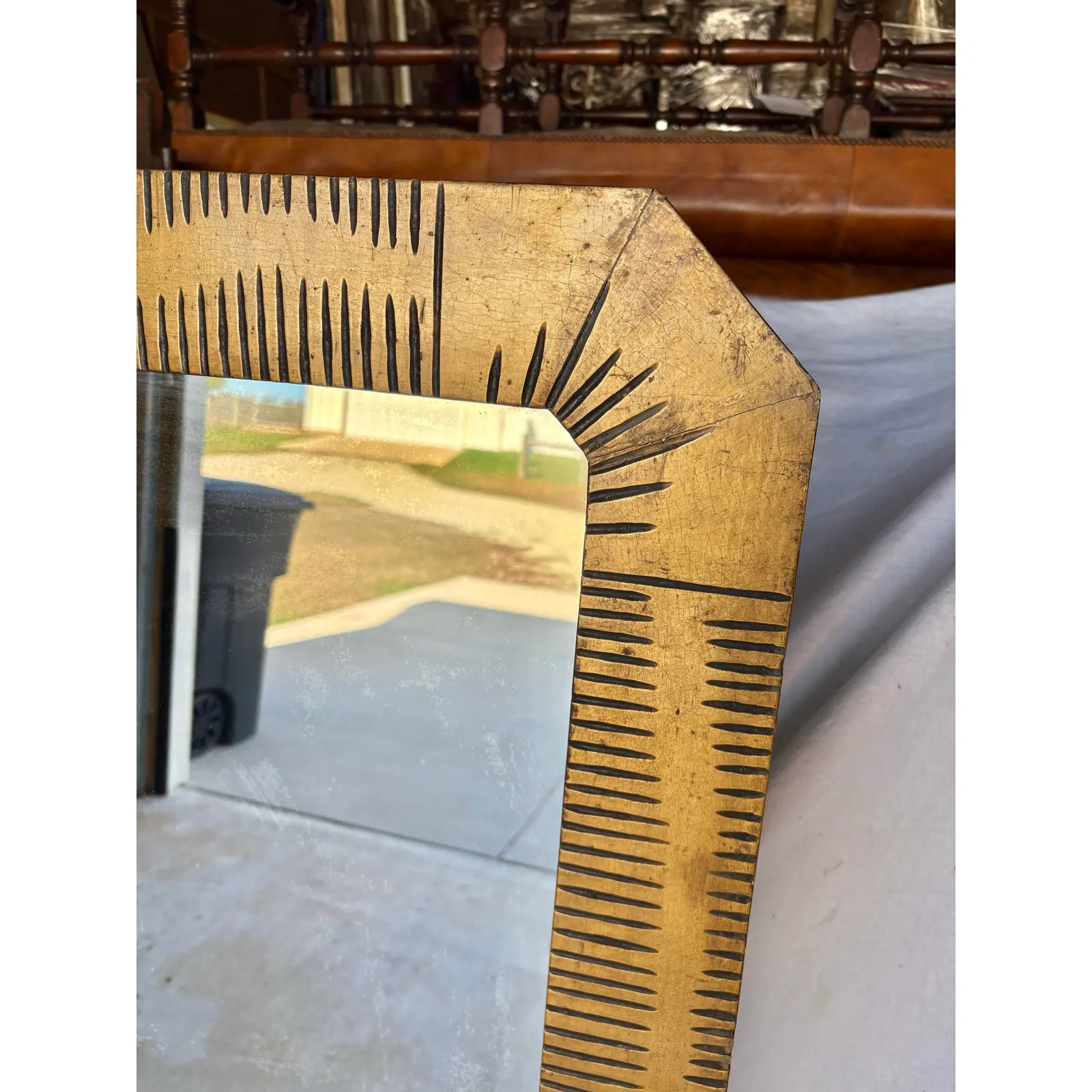 Early 20th Century French Art Deco Style Wall Mirror - Image 10