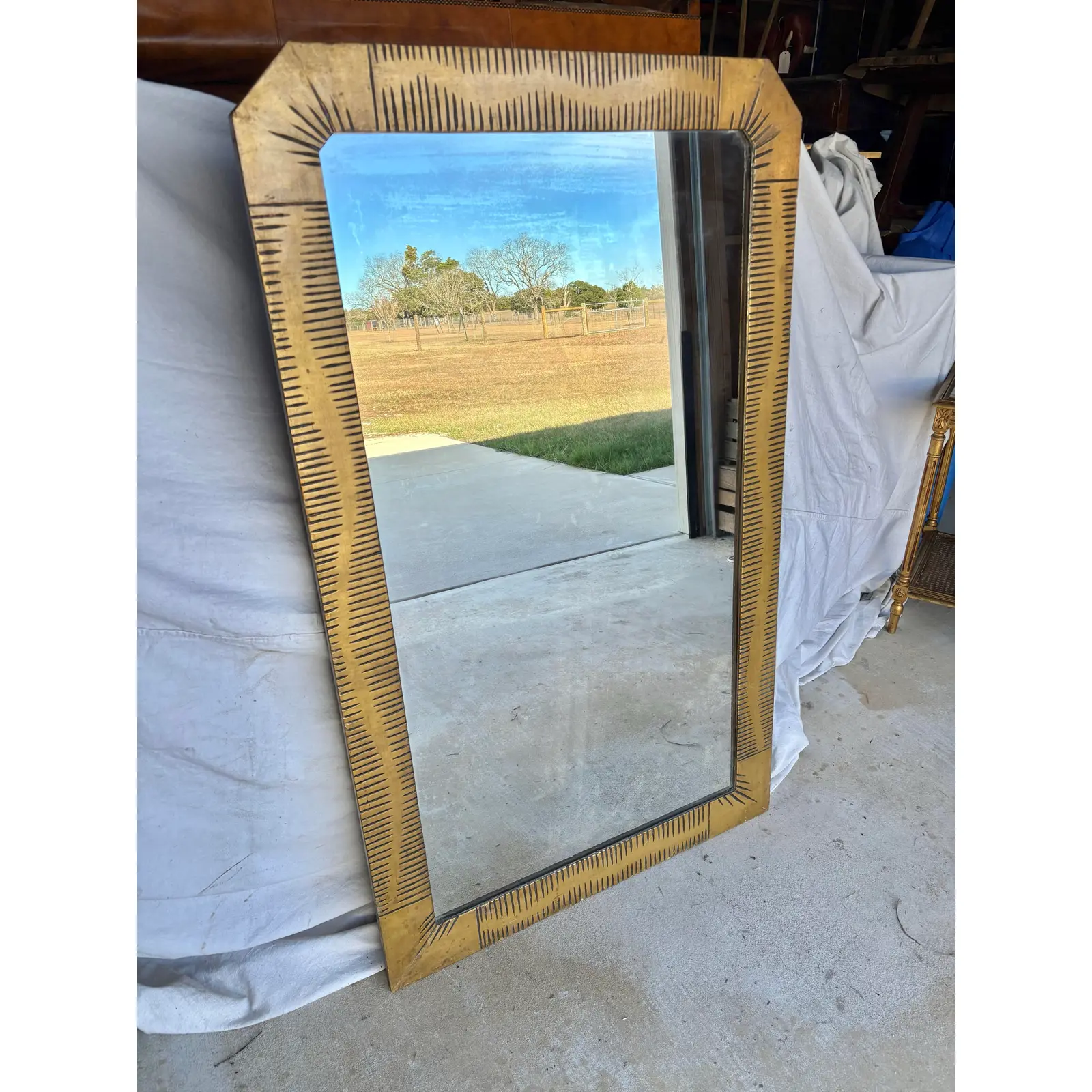 Early 20th Century French Art Deco Style Wall Mirror - Image 2