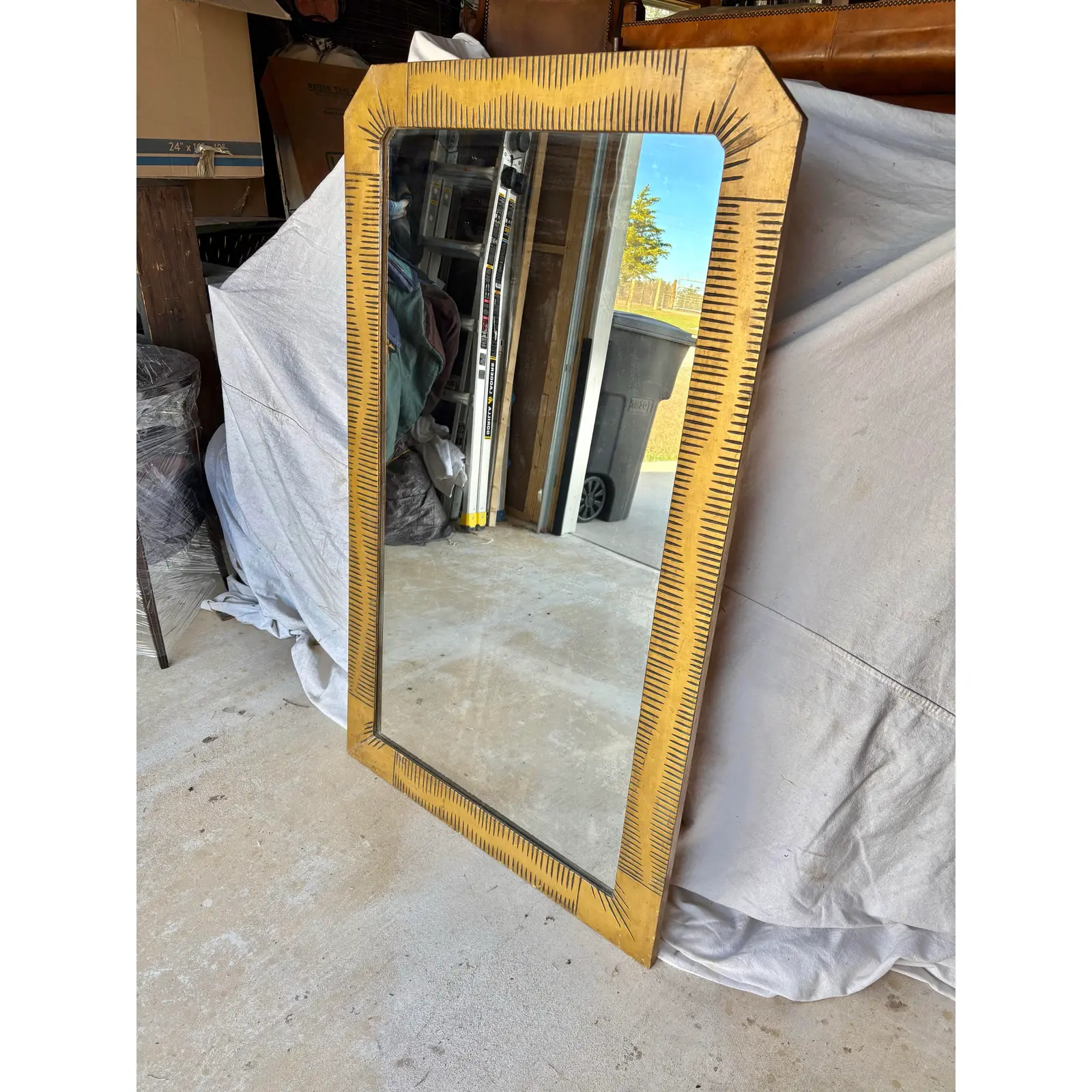 Early 20th Century French Art Deco Style Wall Mirror - Image 3