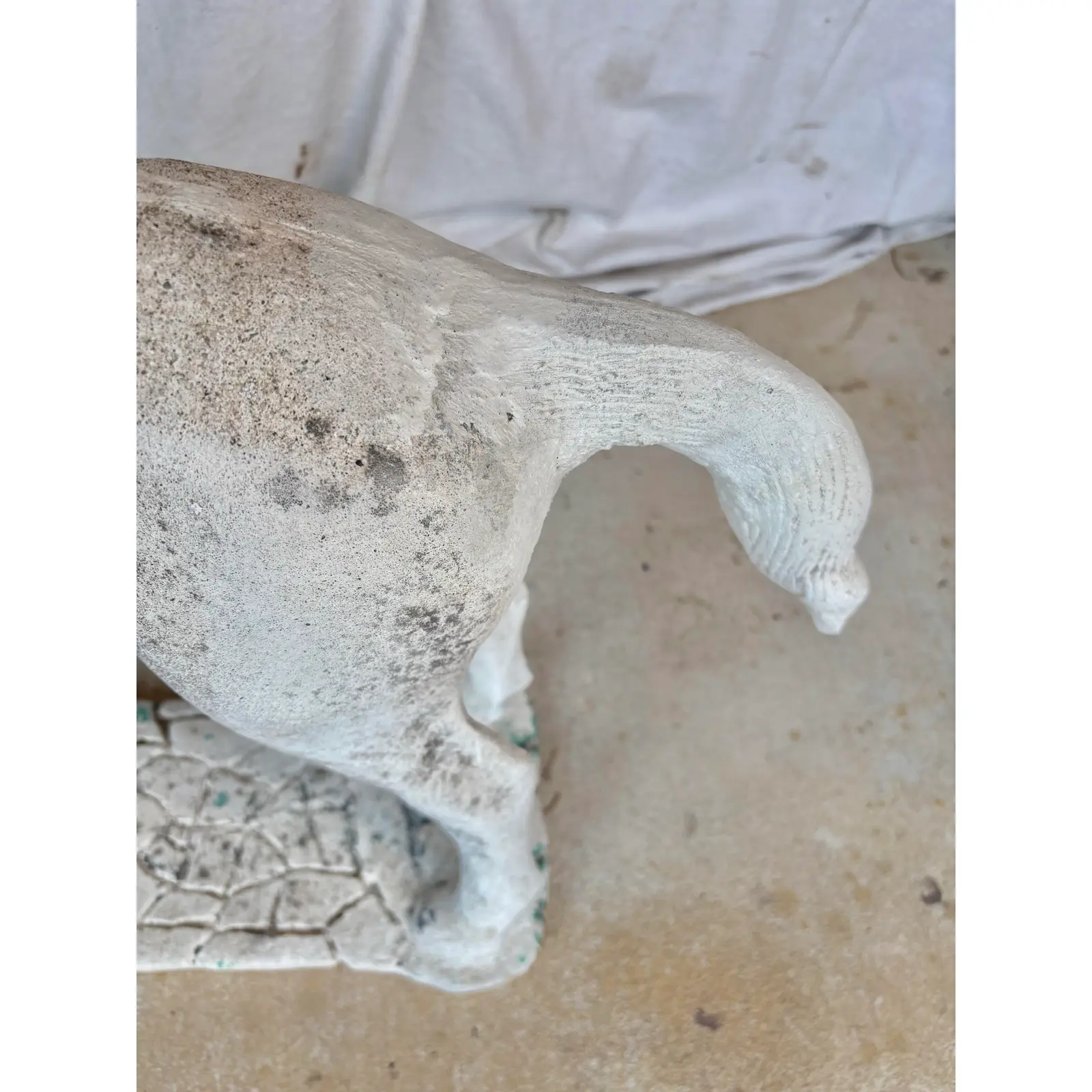 20th Century French Concrete Horse Garden Statue - Image 11