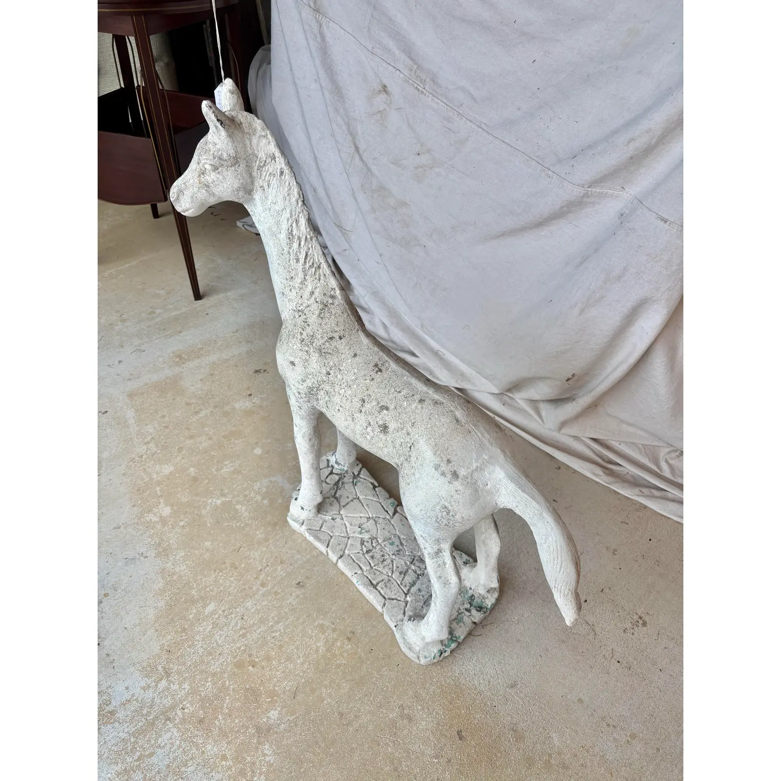 20th Century French Concrete Horse Garden Statue - Image 14