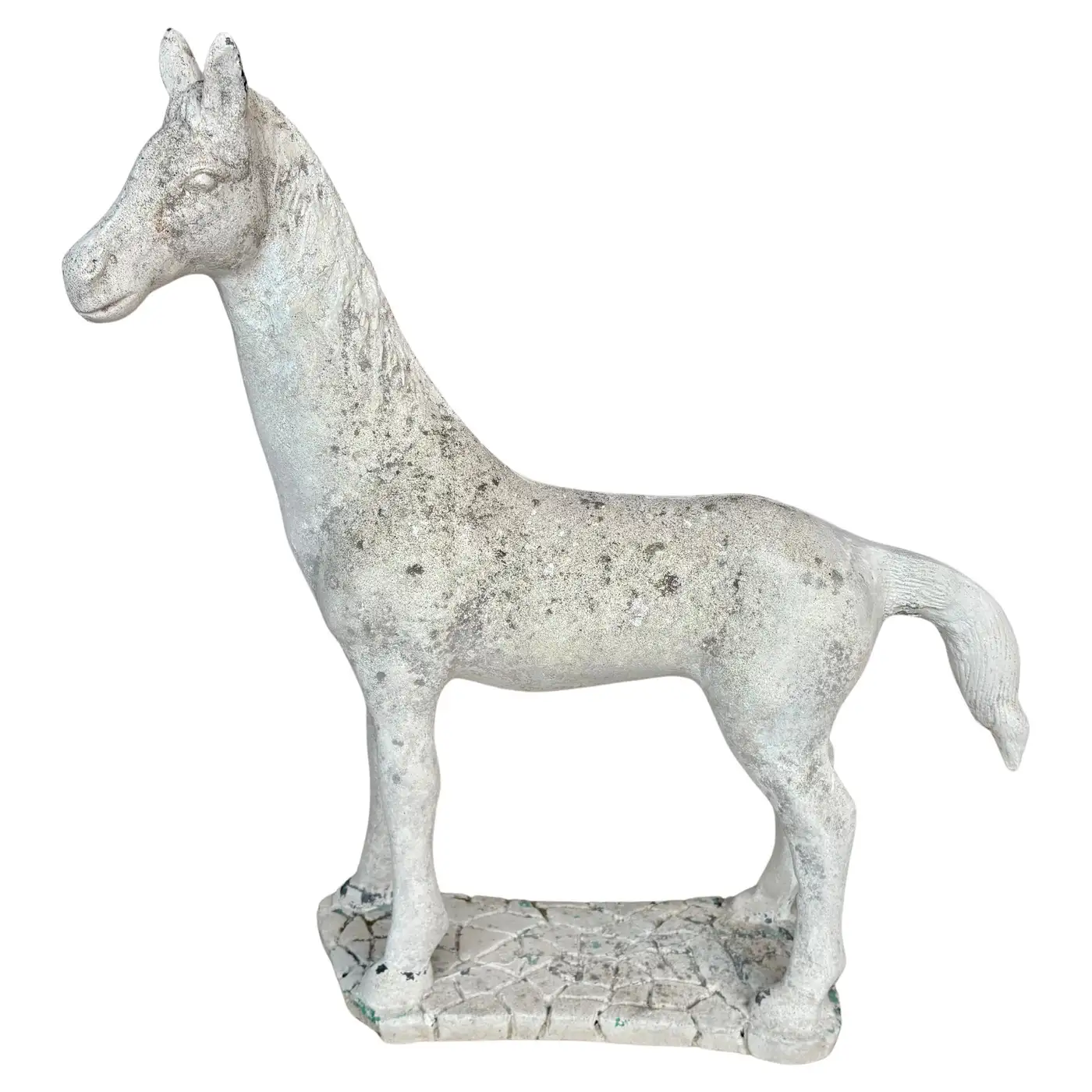 20th Century French Concrete Horse Garden Statue - Image 2