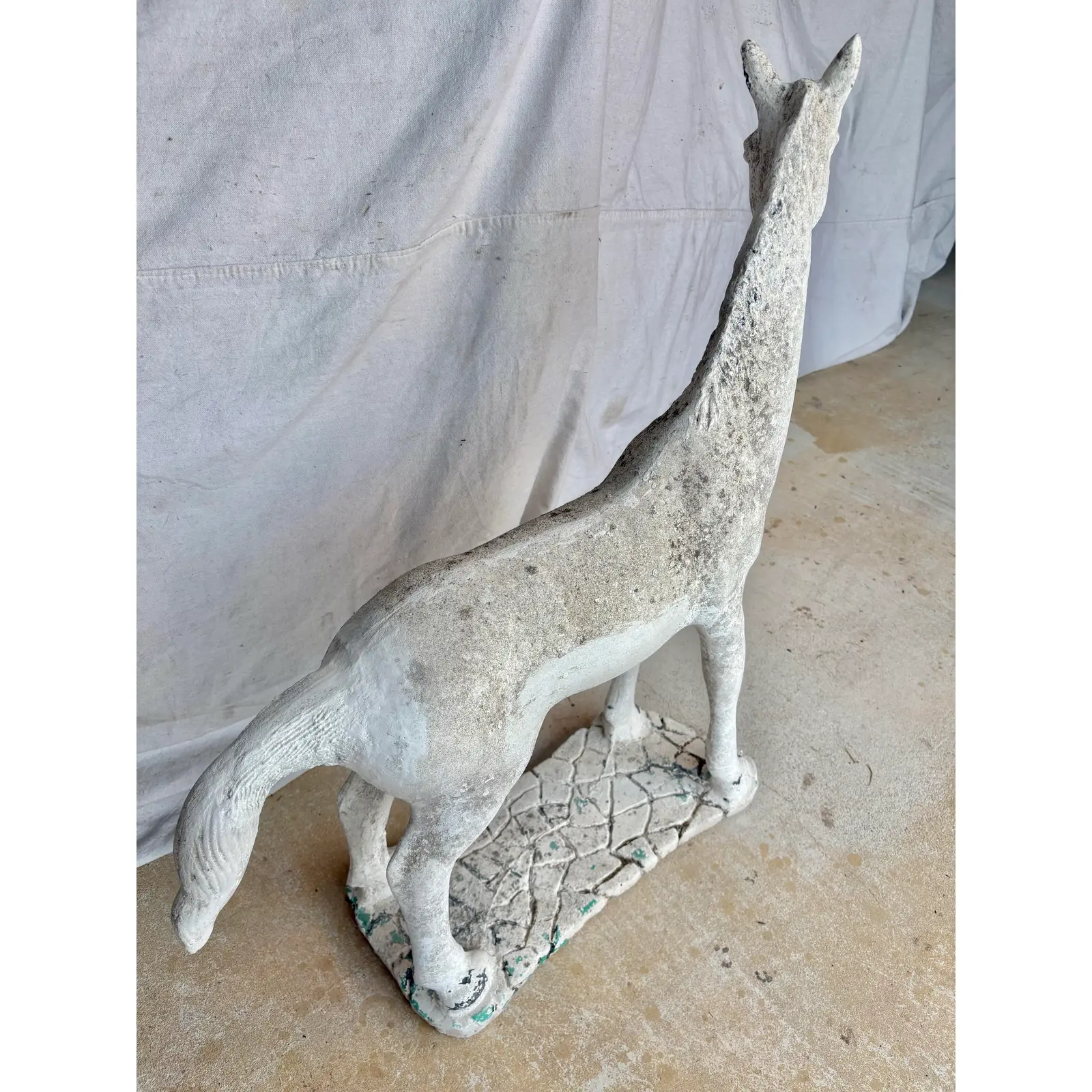 20th Century French Concrete Horse Garden Statue - Image 7