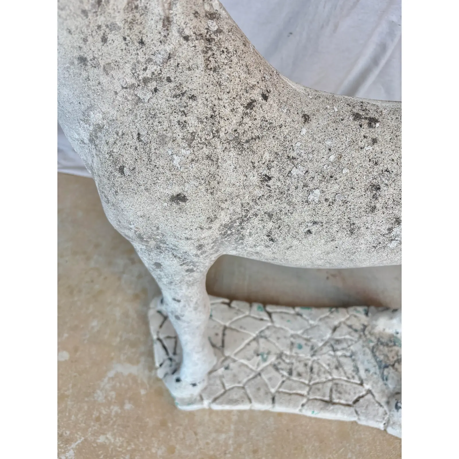 20th Century French Concrete Horse Garden Statue - Image 10