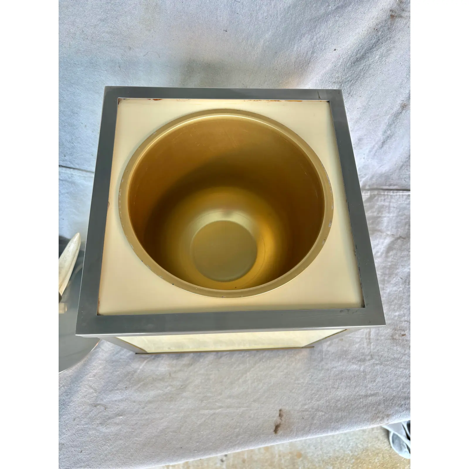 Mid 20th Century Italian Faux Horn Ice Bucket - Image 11