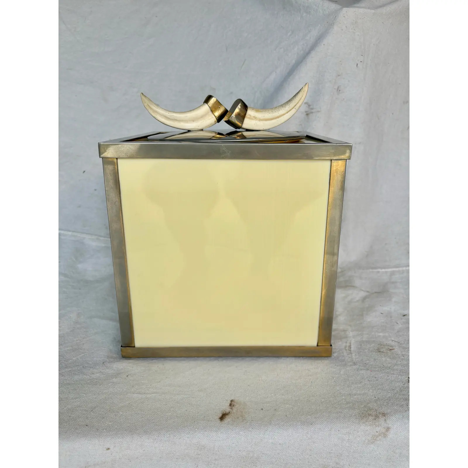 Mid 20th Century Italian Faux Horn Ice Bucket - Image 3