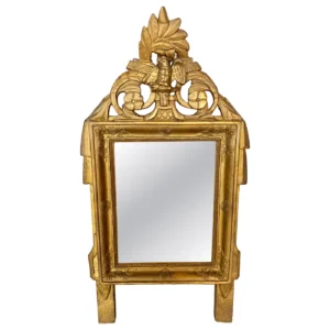 Late 19th Century French Louis XVI Giltwood Wall Mirror
