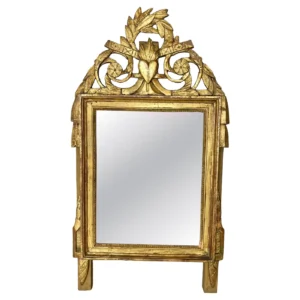 Late 19th Century French Louis XVI Giltwood Wall Mirror