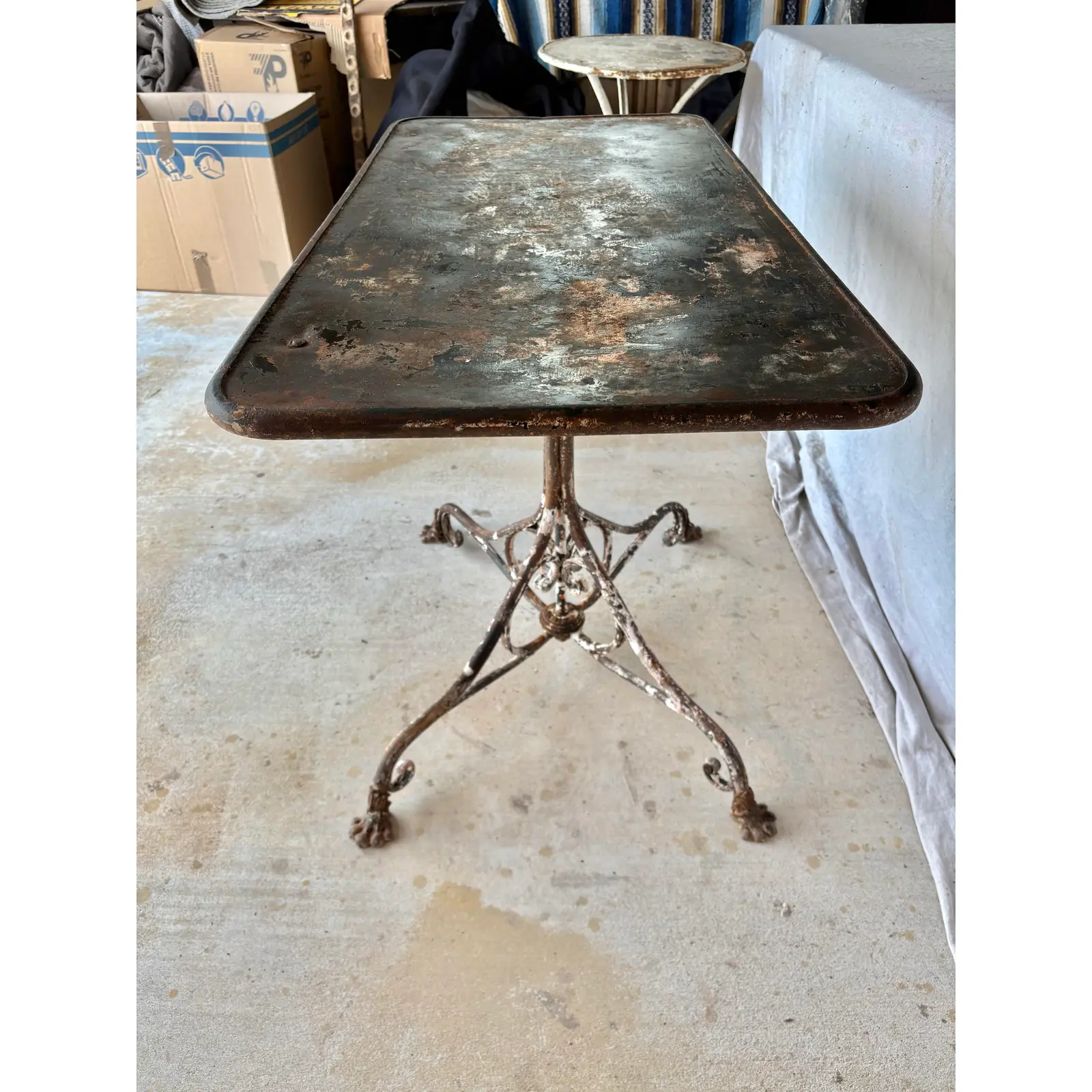 19th Century French Arras Iron Garden Table - Image 10