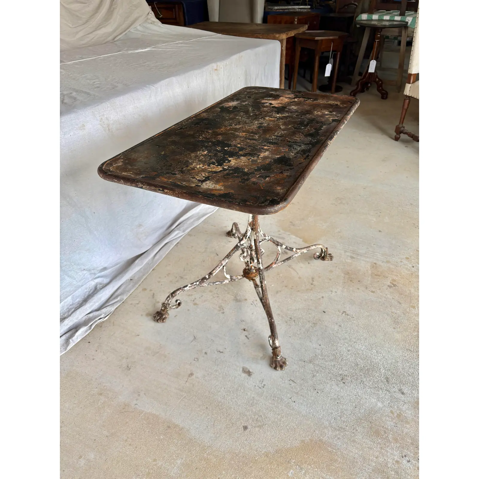 19th Century French Arras Iron Garden Table - Image 13