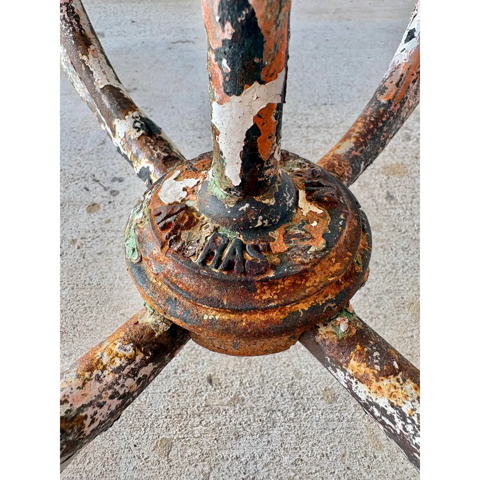 19th Century French Arras Iron Garden Table - Image 6