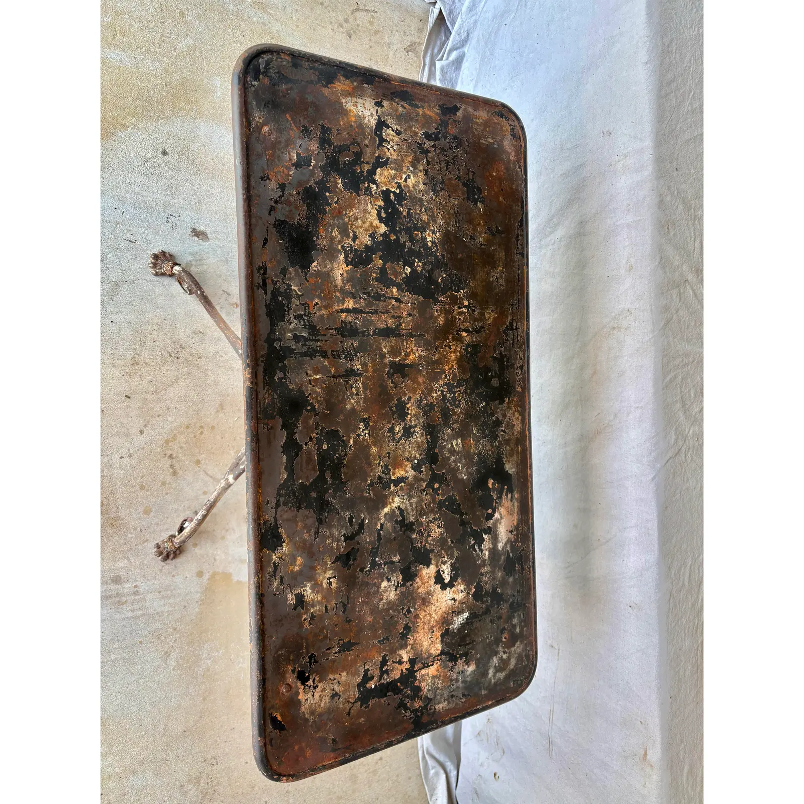 19th Century French Arras Iron Garden Table - Image 7