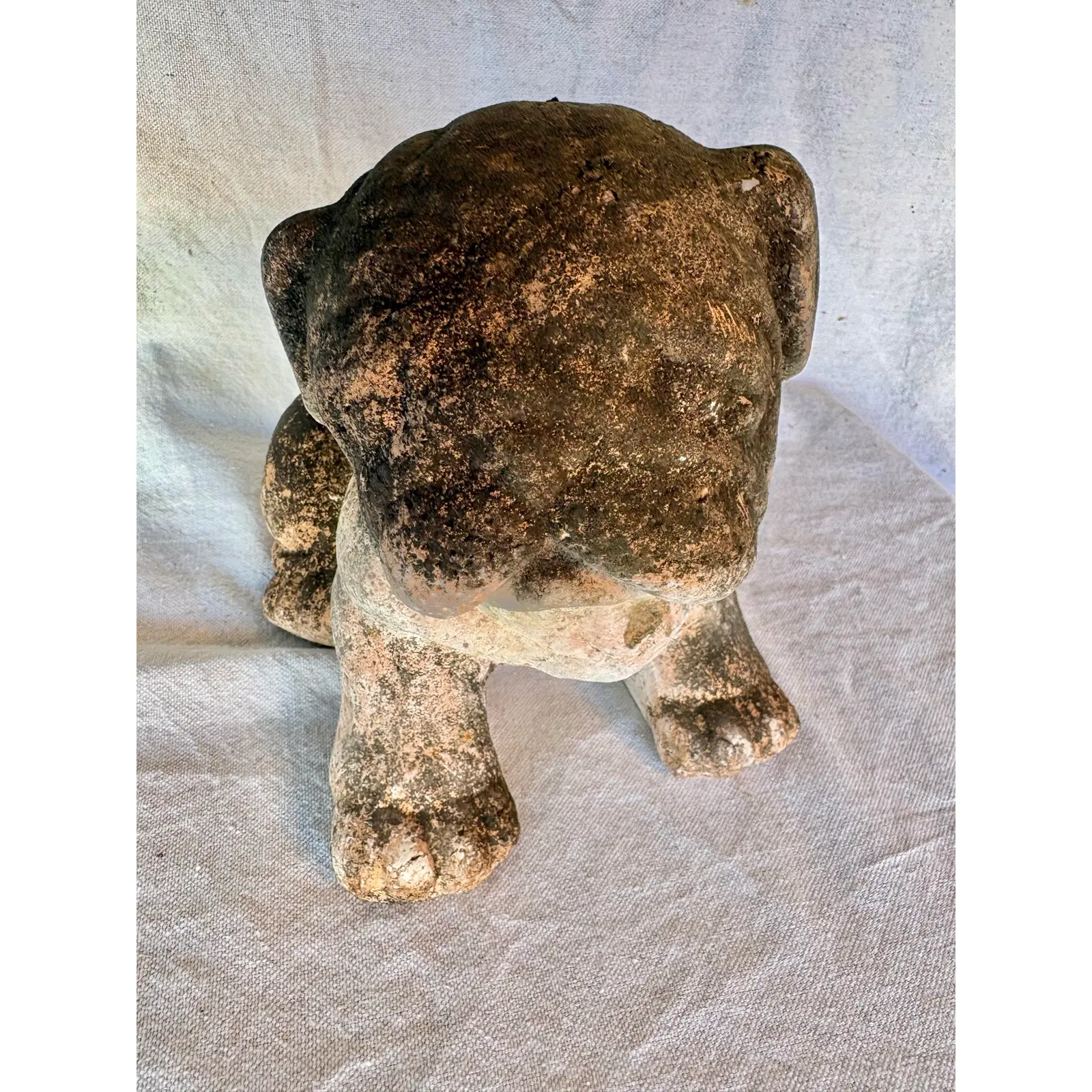 Early 20th Century French Terracotta Bulldog Garden Sculpture - Image 13