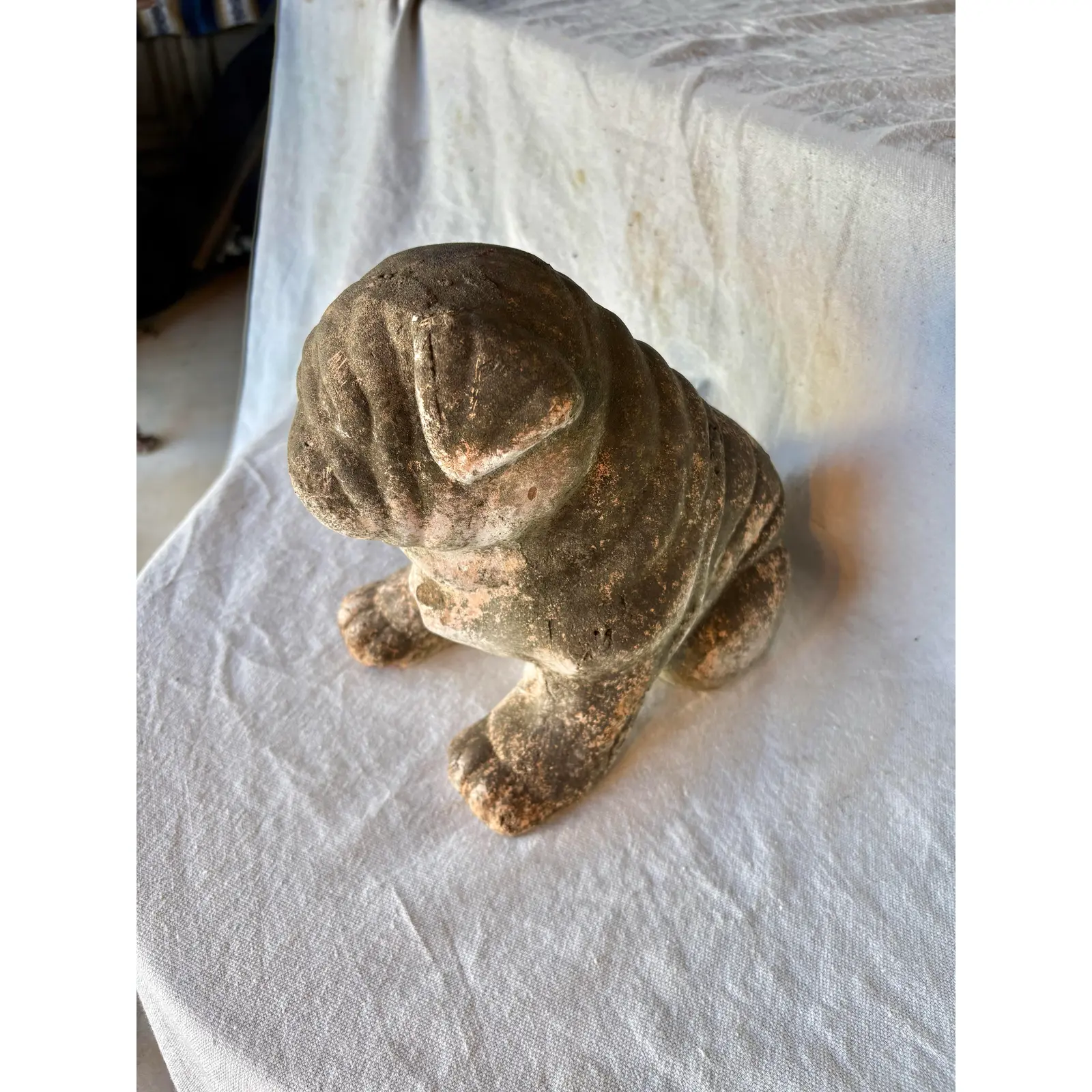 Early 20th Century French Terracotta Bulldog Garden Sculpture - Image 14