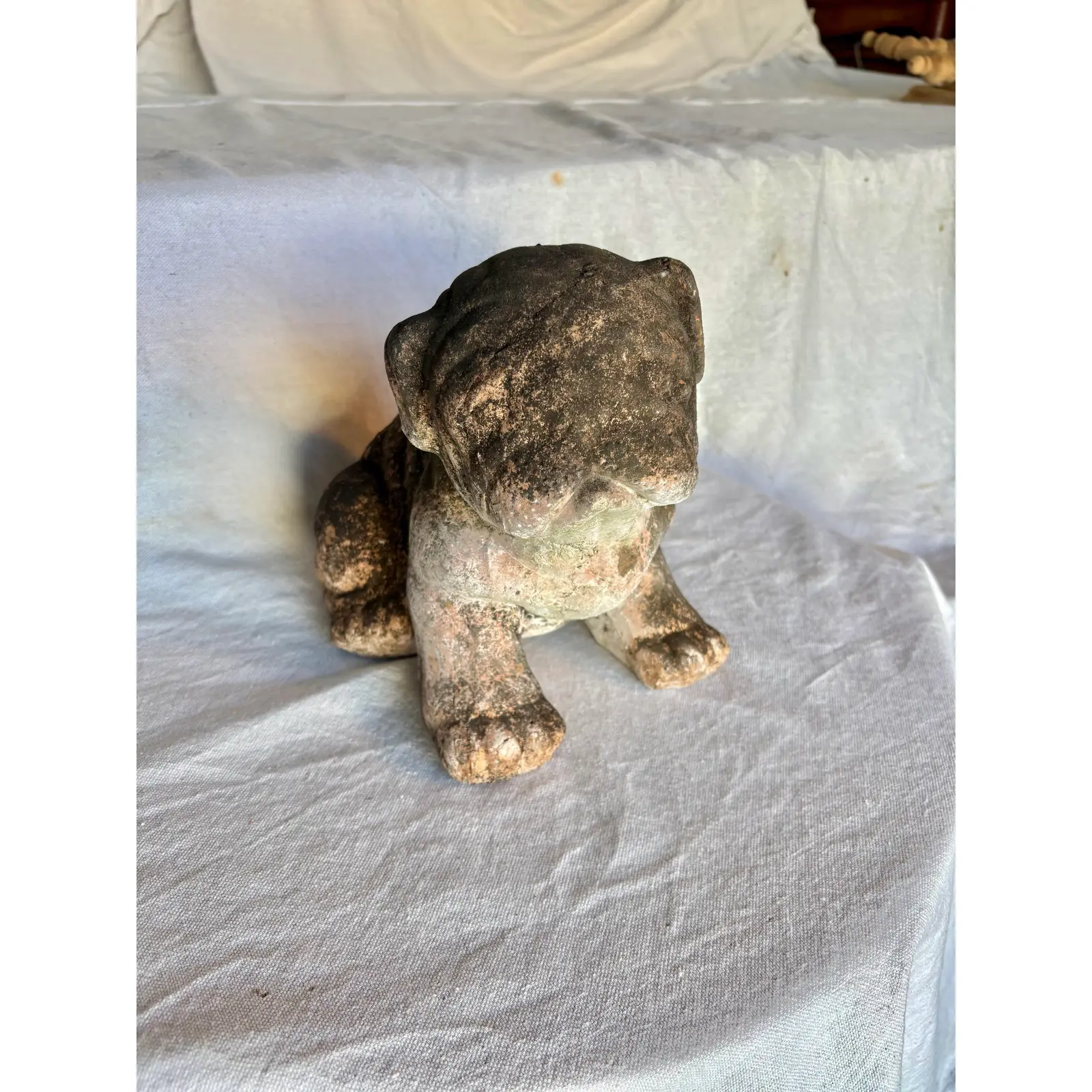 Early 20th Century French Terracotta Bulldog Garden Sculpture - Image 4
