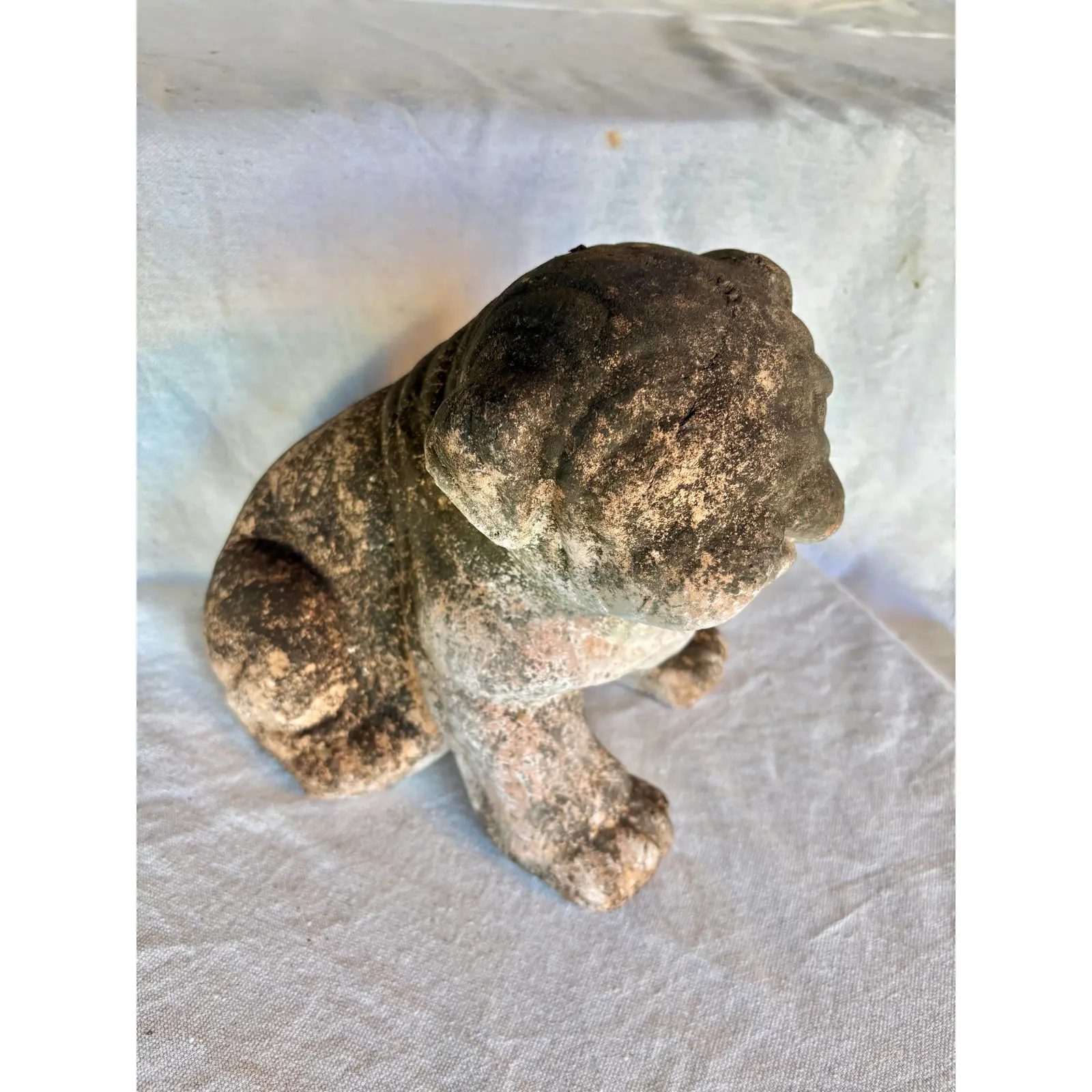 Early 20th Century French Terracotta Bulldog Garden Sculpture - Image 5