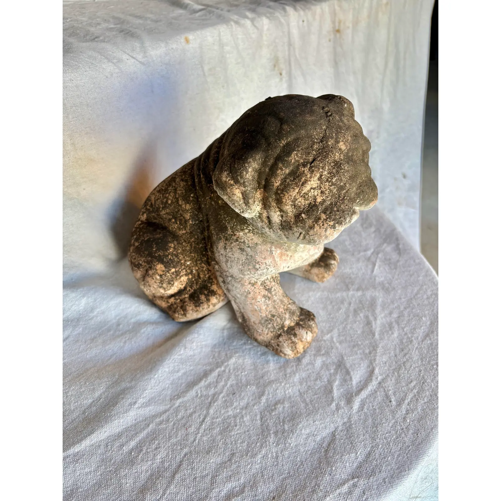 Early 20th Century French Terracotta Bulldog Garden Sculpture - Image 6