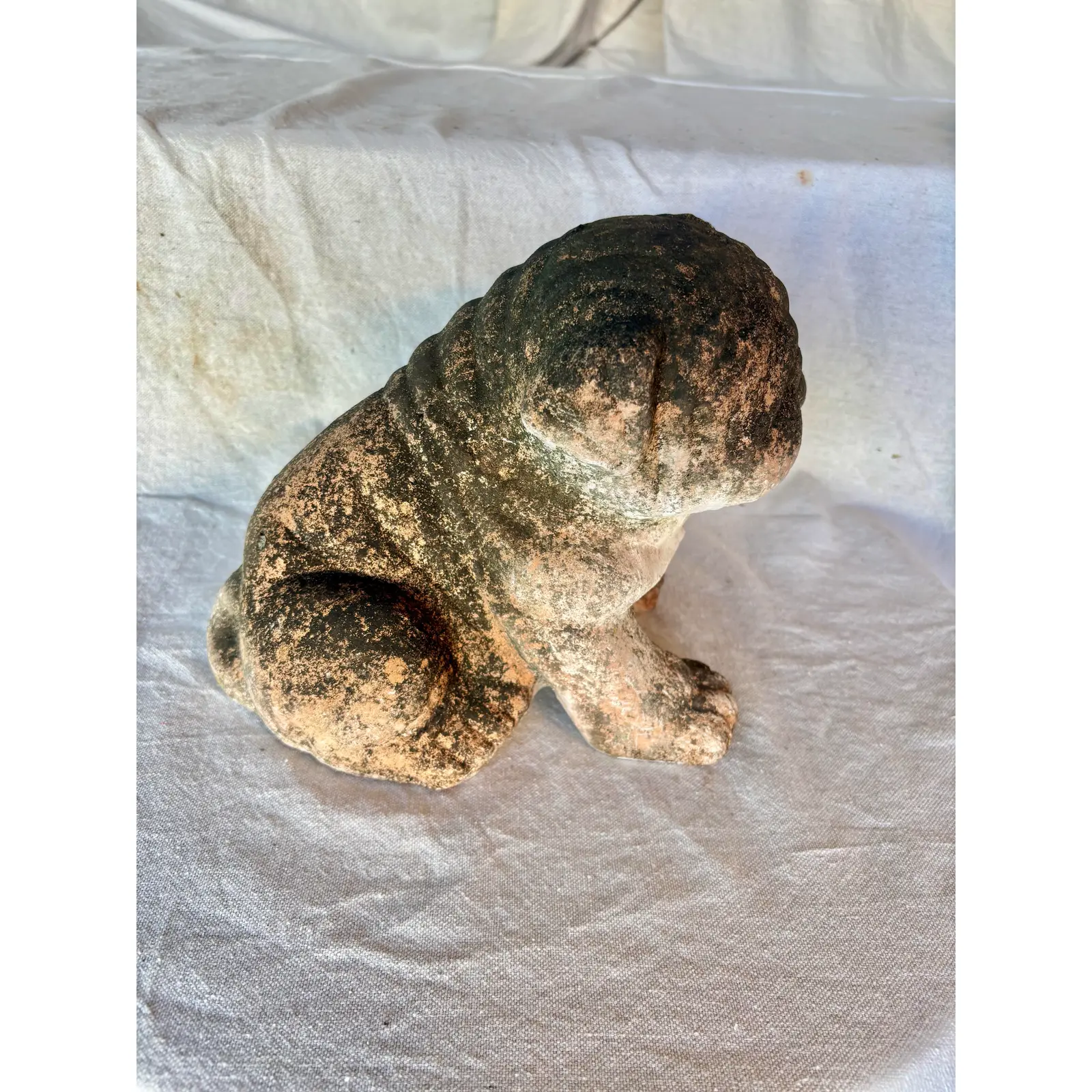 Early 20th Century French Terracotta Bulldog Garden Sculpture - Image 7