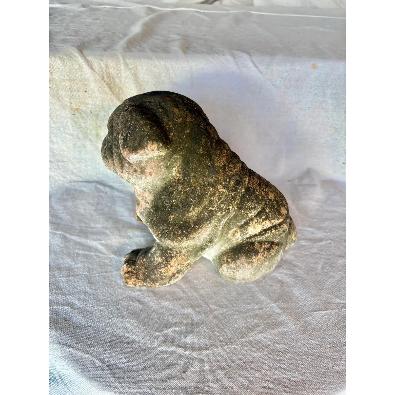 Early 20th Century French Terracotta Bulldog Garden Sculpture - Image 8