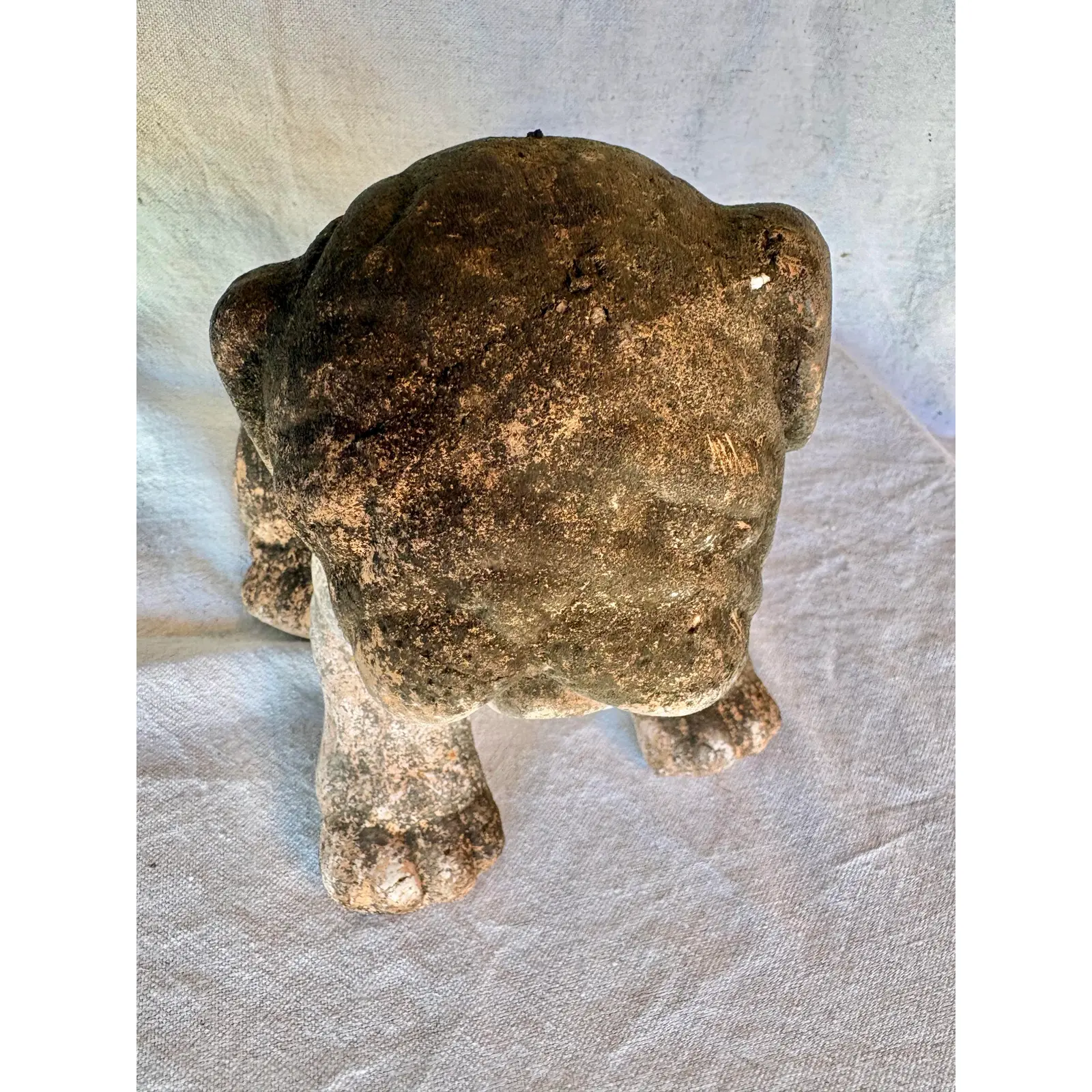 Early 20th Century French Terracotta Bulldog Garden Sculpture - Image 9
