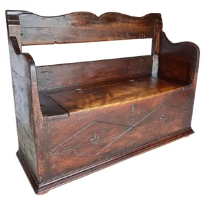 18th Century Italian Walnut Bench