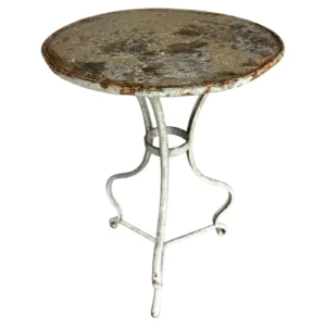 19th Century French Arras Iron Garden Bistro Table