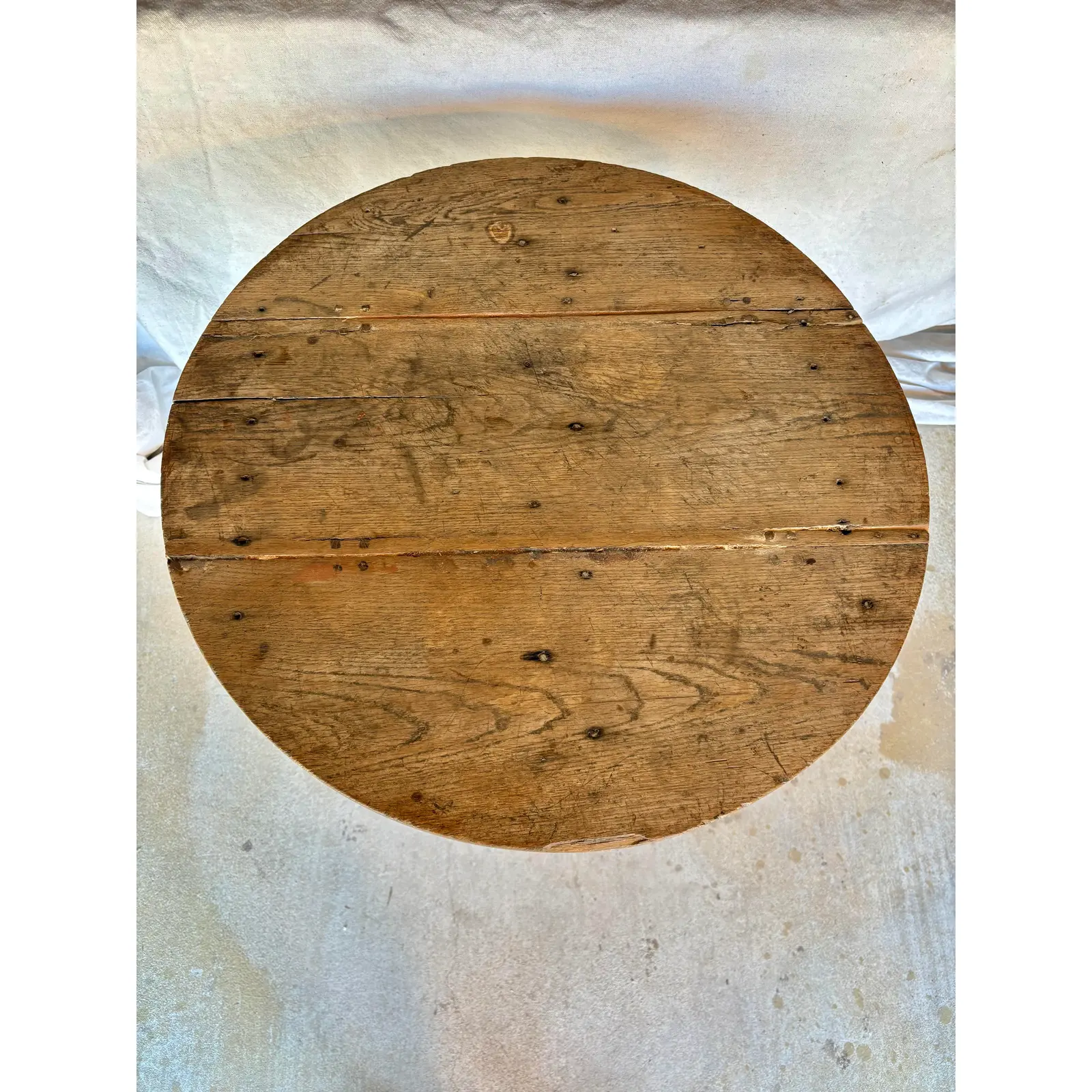 19th Century Petite French Walnut Wine Tasting Table - Image 5
