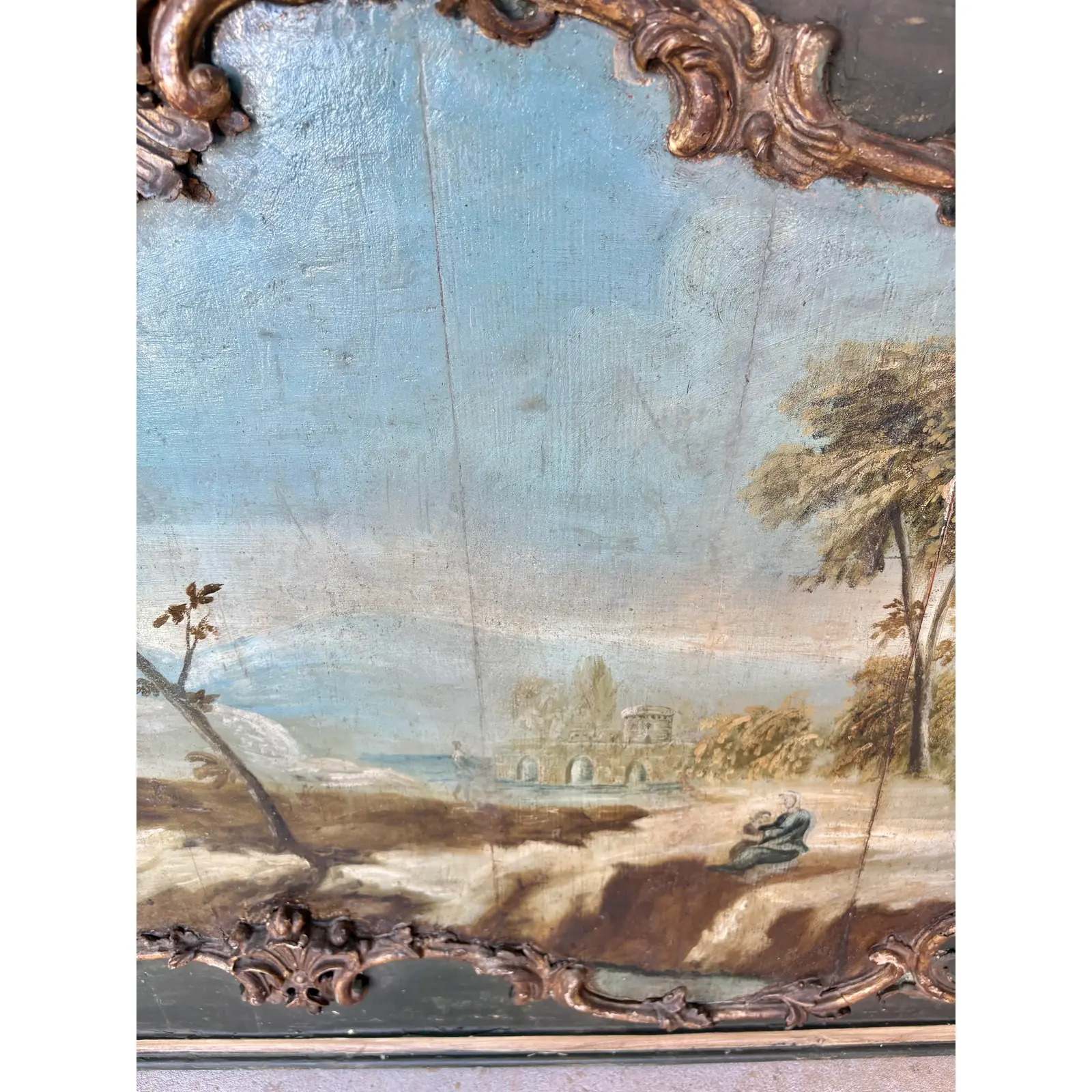 19th Century Italian Landscape Oil on Panel Painting - Image 10