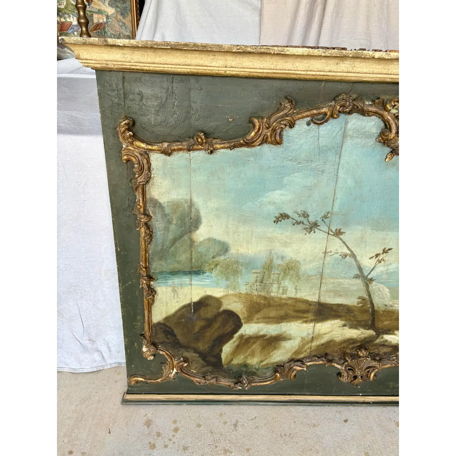 19th Century Italian Landscape Oil on Panel Painting - Image 6