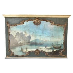 19th Century Italian Seascape Oil on Panel Painting