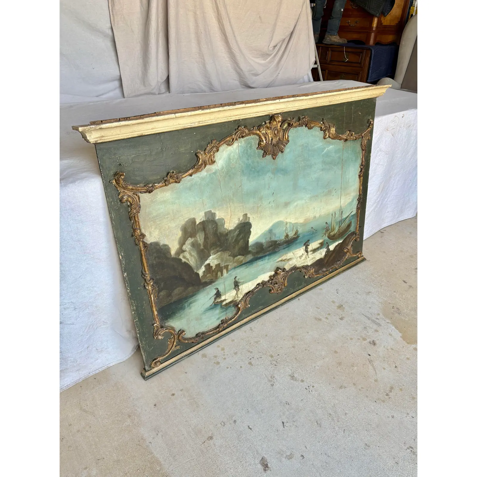 19th Century Italian Seascape Oil on Panel Painting - Image 3